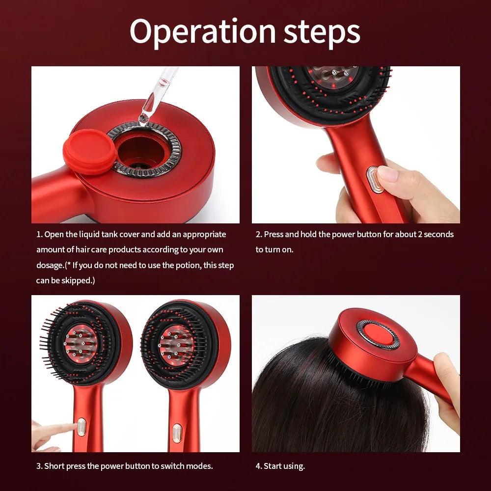 LumiGrow™ — LED Scalp Massage Brush for Hair Growth - Voraly