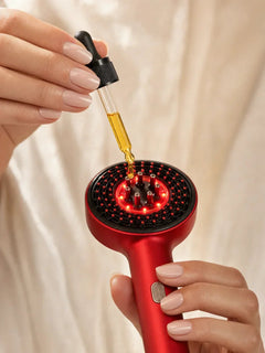 Voraly Clinical Hair Growth System | LED Brush & Bio - Active Serum Bundle - Voraly