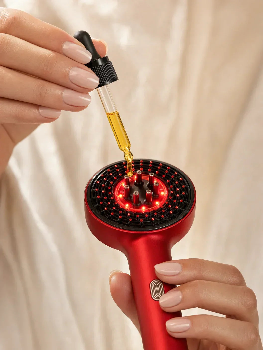 Voraly Clinical Hair Growth System | LED Brush & Bio - Active Serum Bundle - Voraly