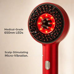 Voraly Clinical Hair Growth System | LED Brush & Bio - Active Serum Bundle - Voraly